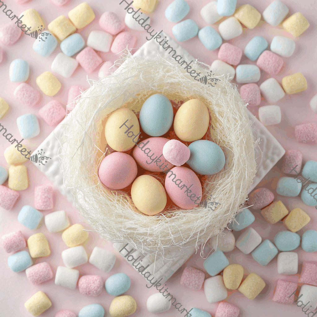 Marshmallow Egg Nest Poster