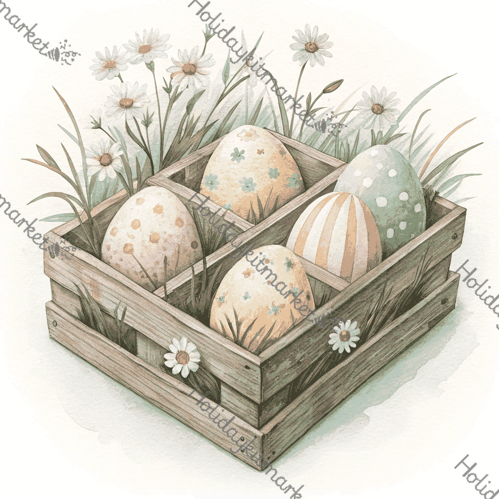Vintage Egg Crate Poster
