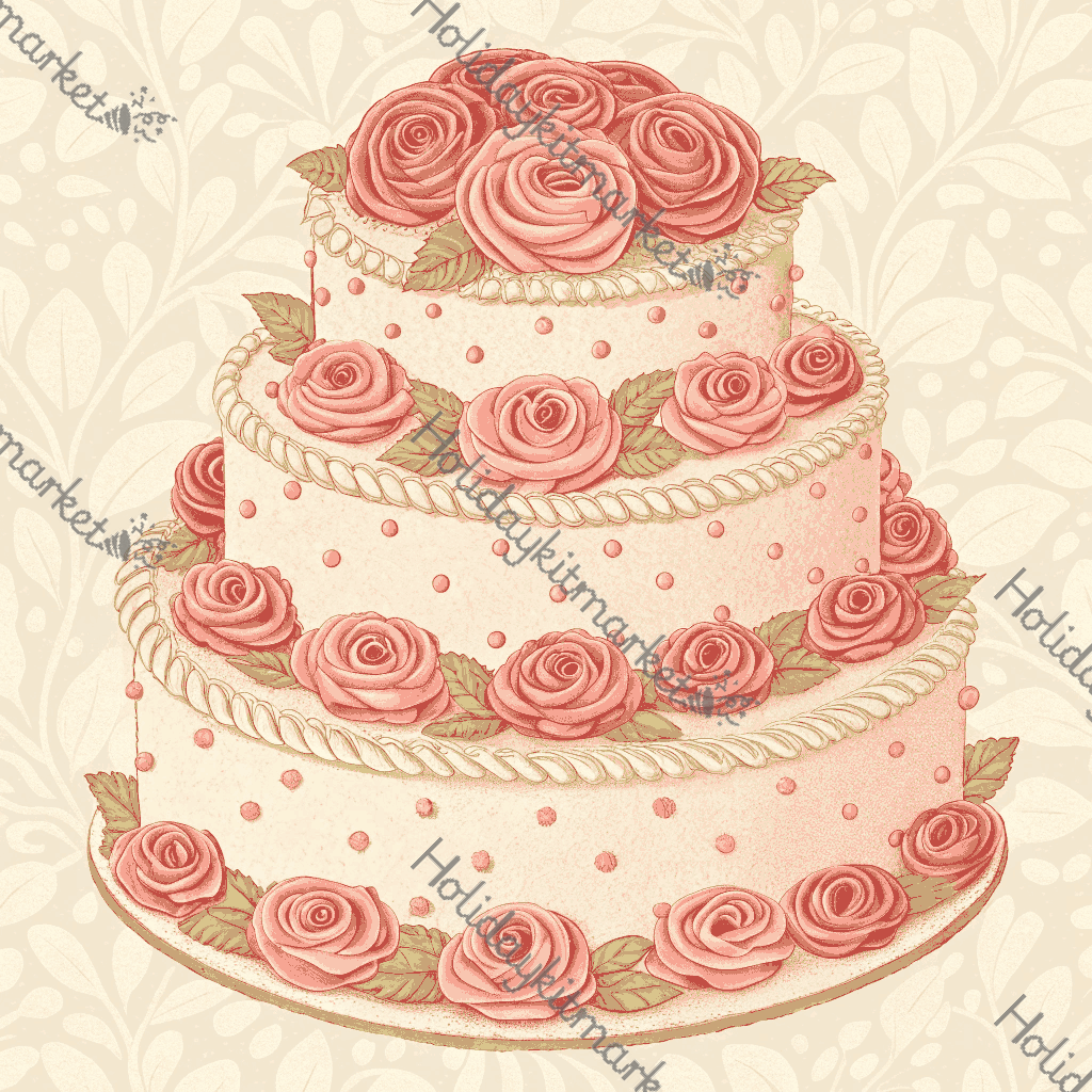 Vintage Cake Slice Poster