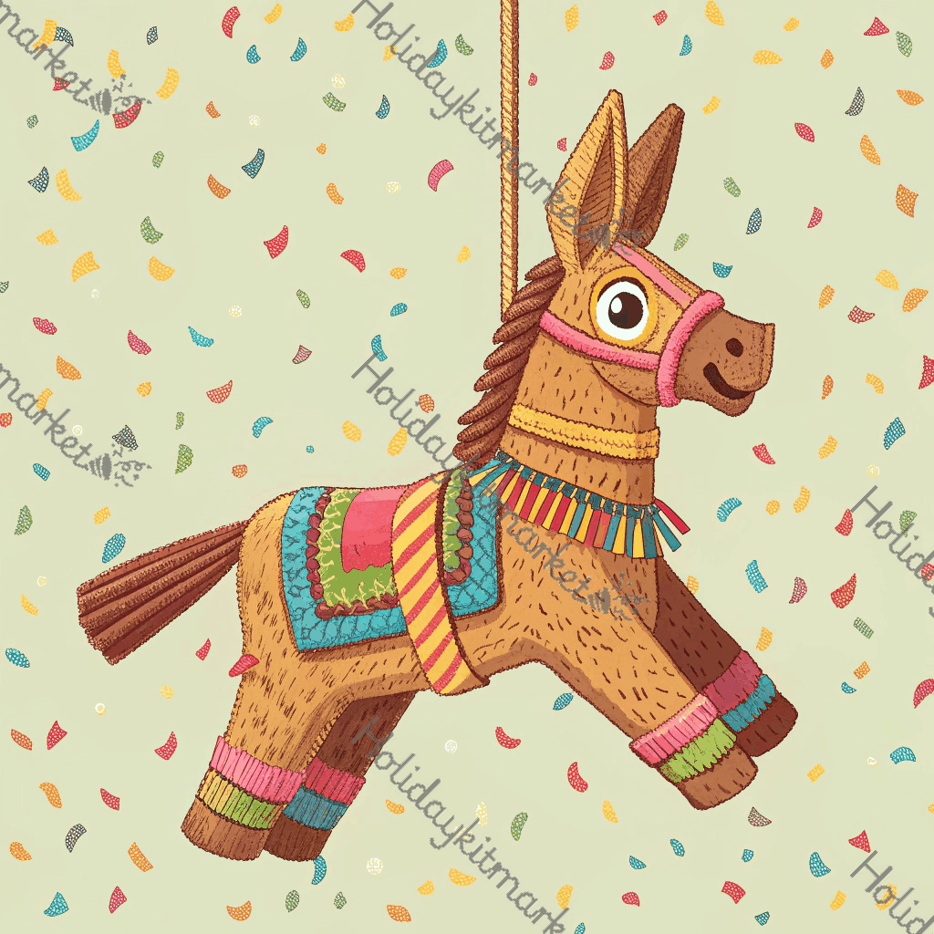 Vintage Pinata Swing Poster