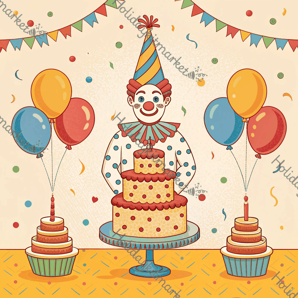 Vintage Clown Act Poster