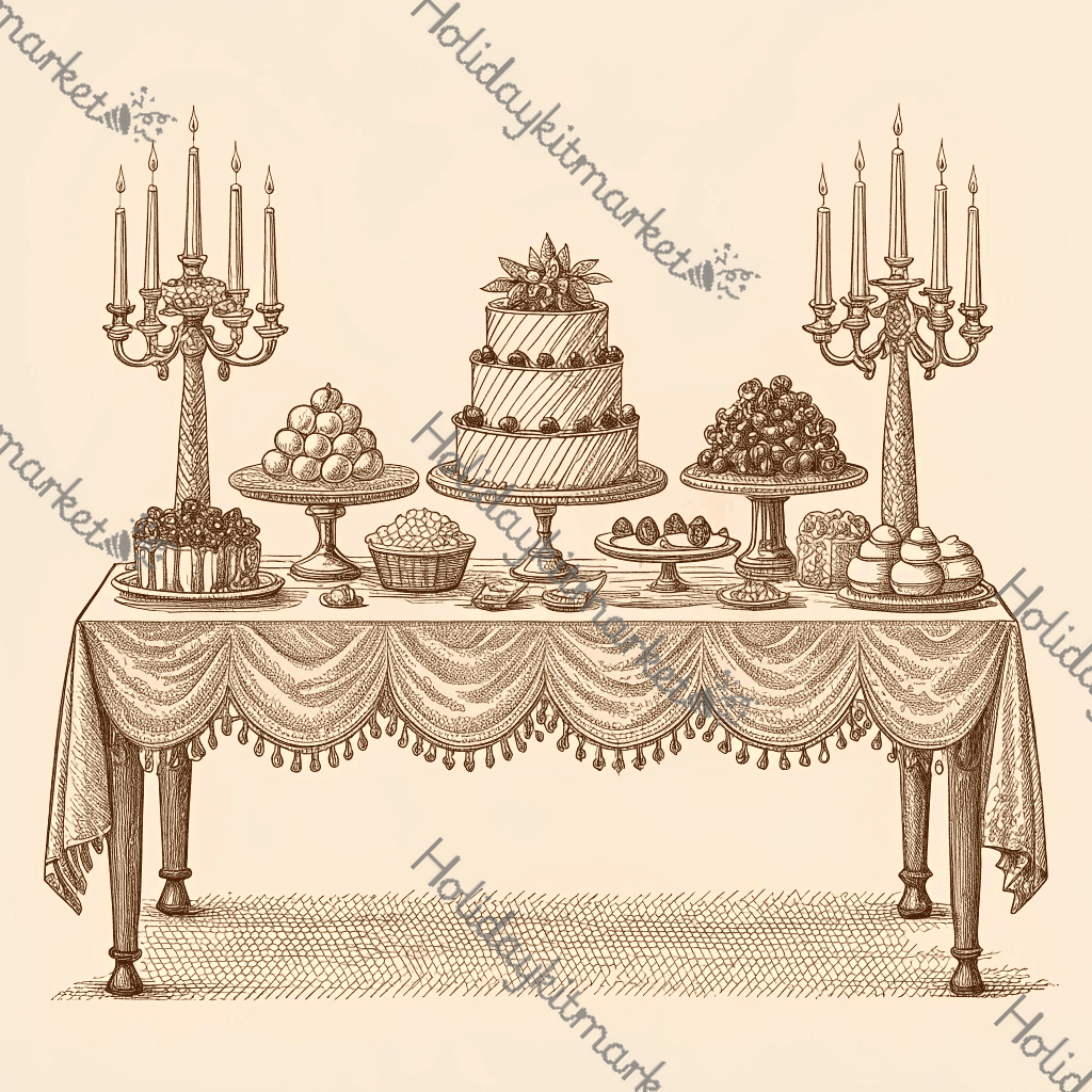 Silent Party Table Poster