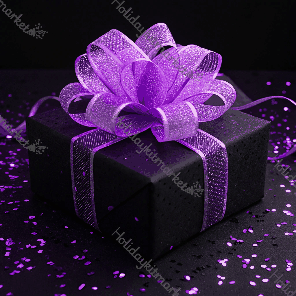 Ultraviolet Gift Bow Poster