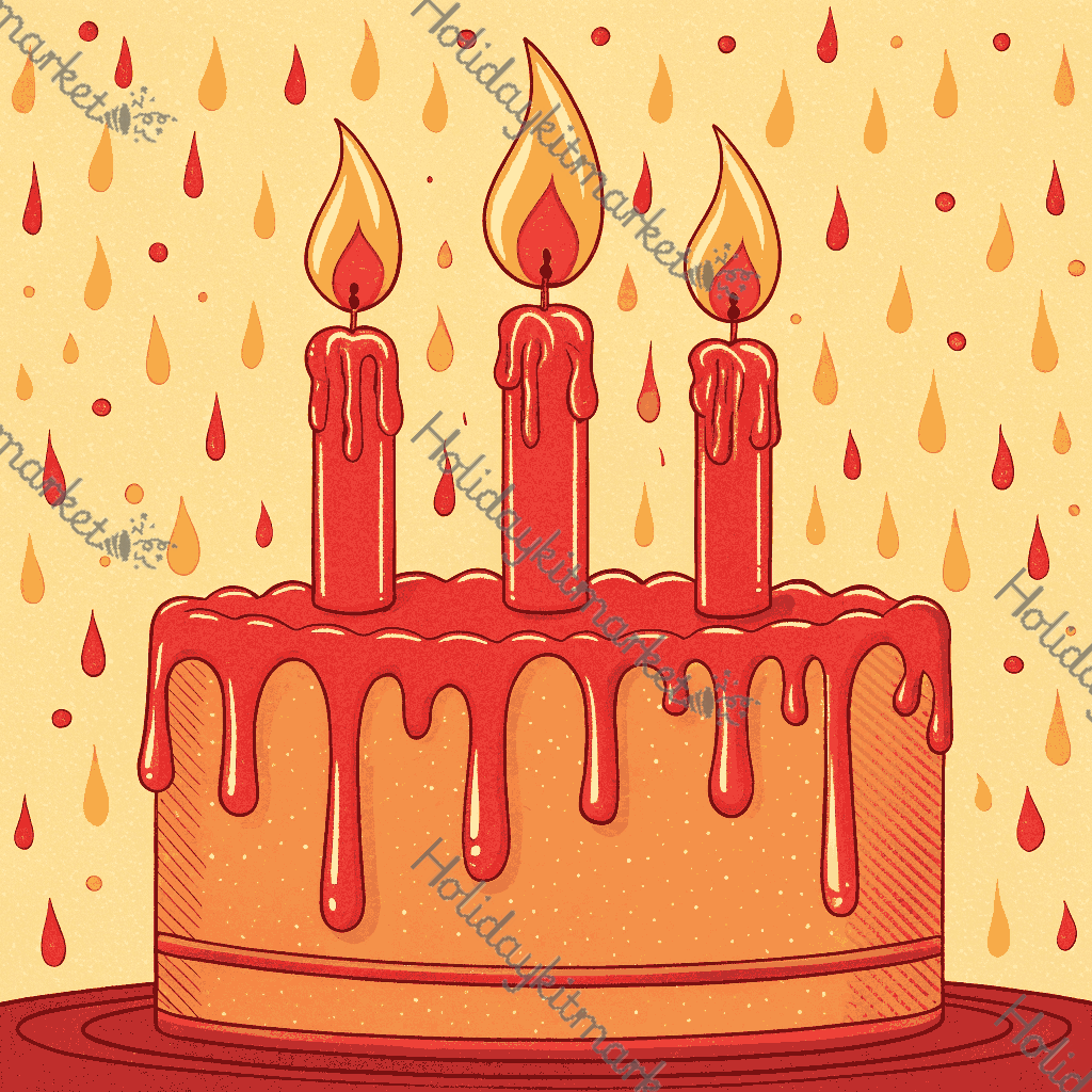 Magma Candle Drip Poster