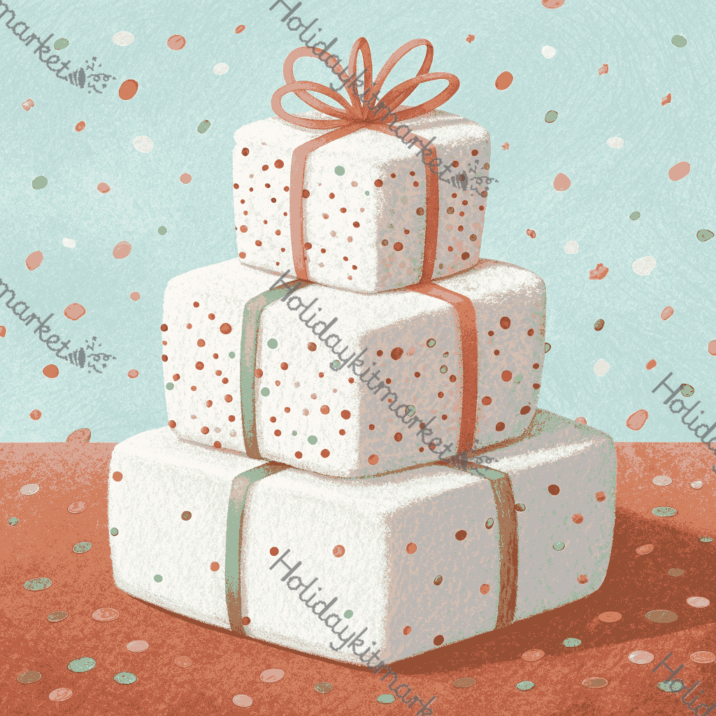 Marshmallow Gift Stack Poster