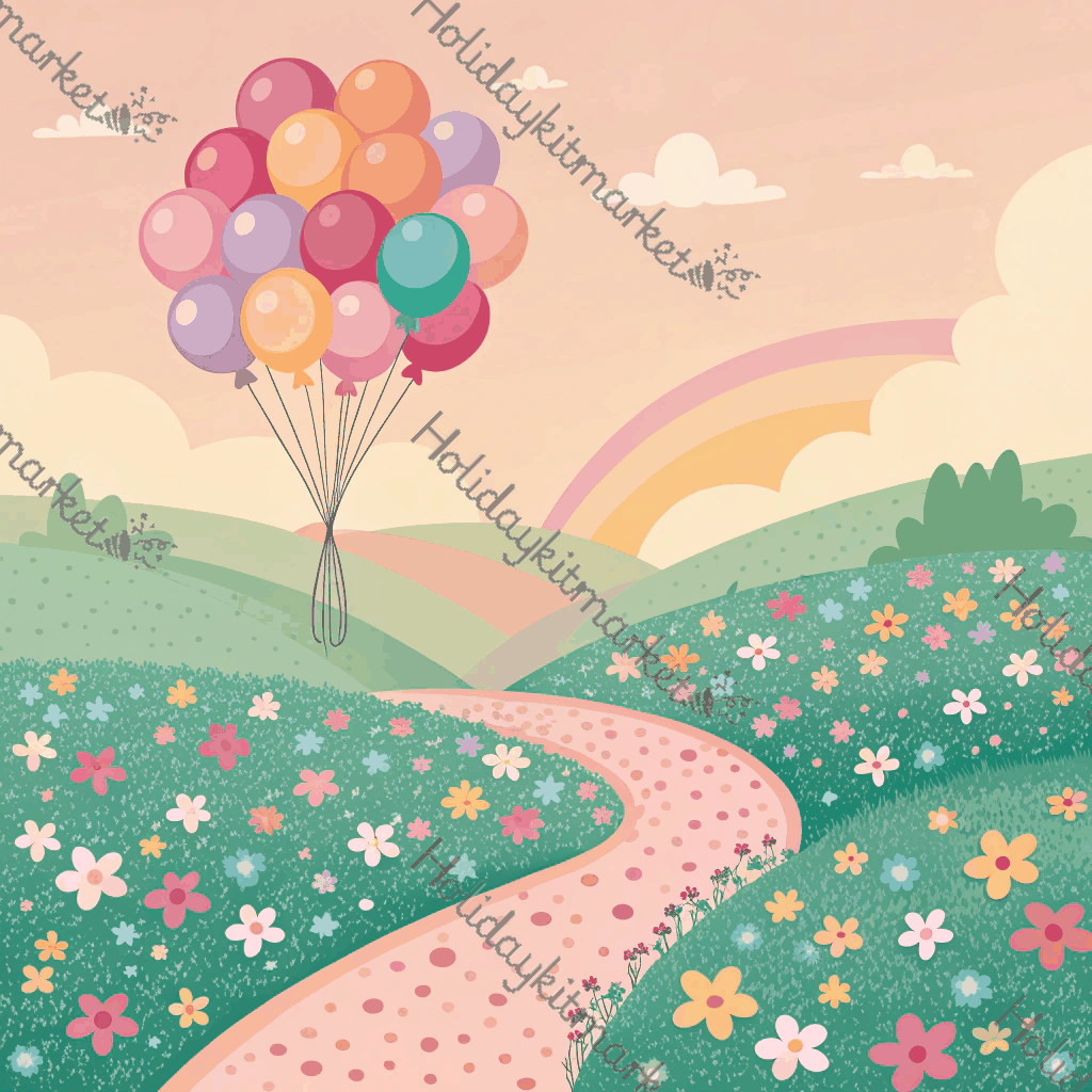 Gumdrop Balloon Trail Poster