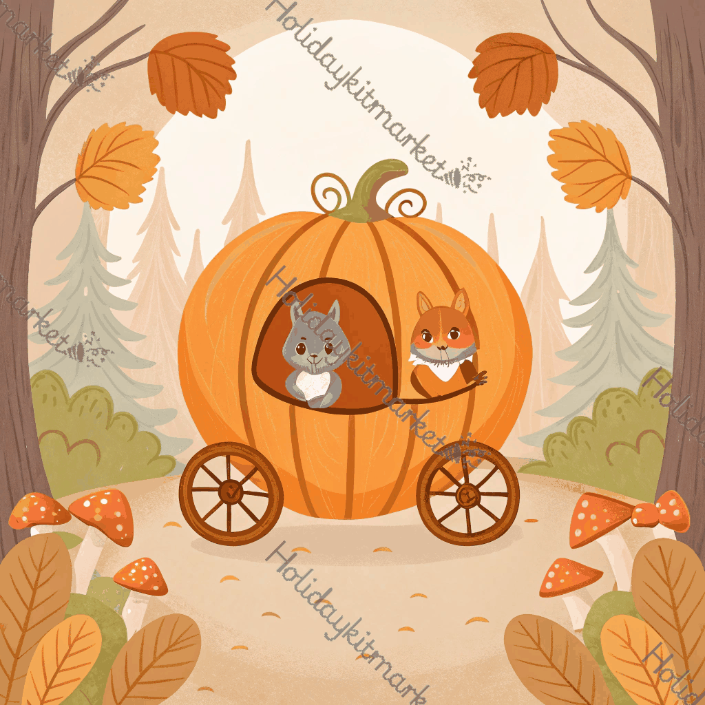 Pumpkin Carriage Ride Poster