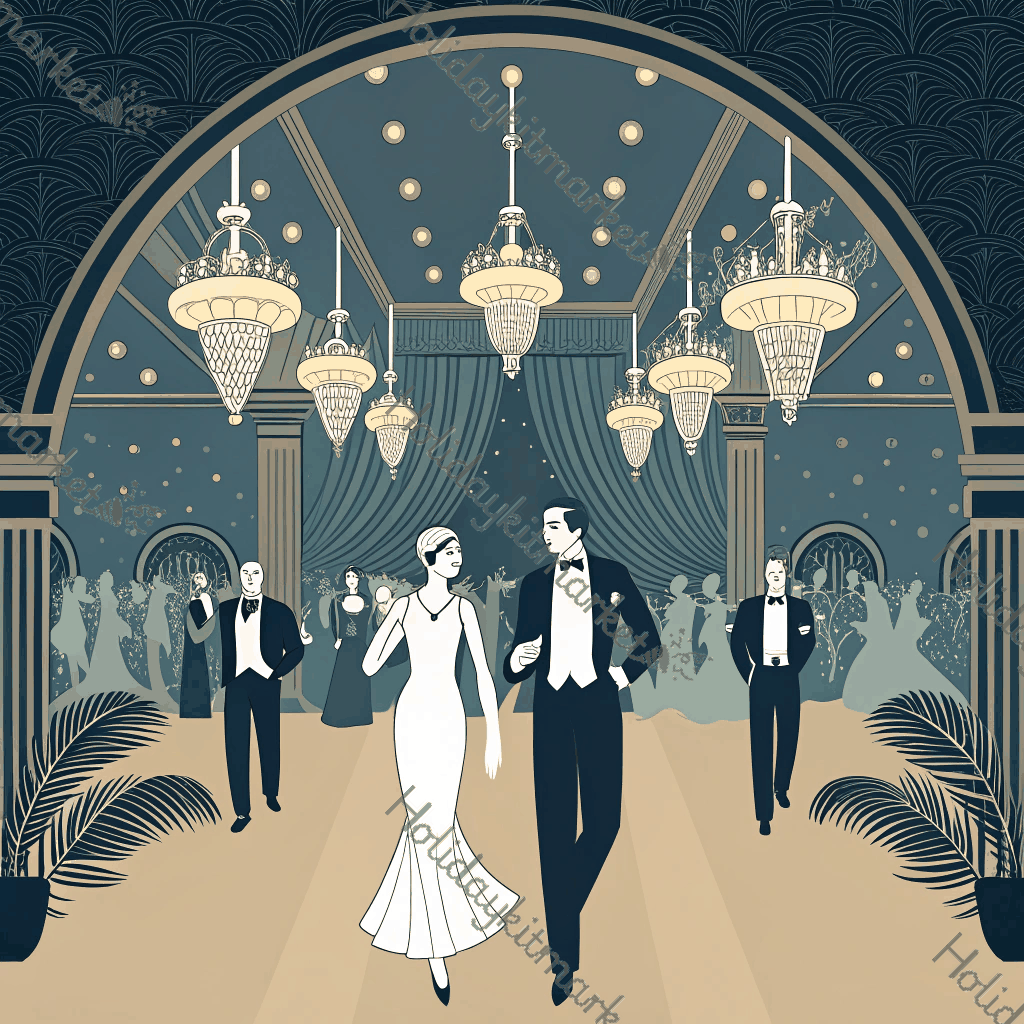 1920s Ghost Ball Poster