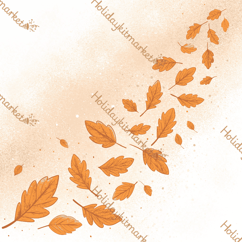 Falling Leaf Strand Poster