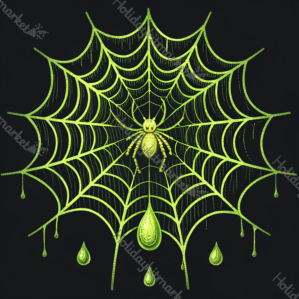Acid Green Web Poster