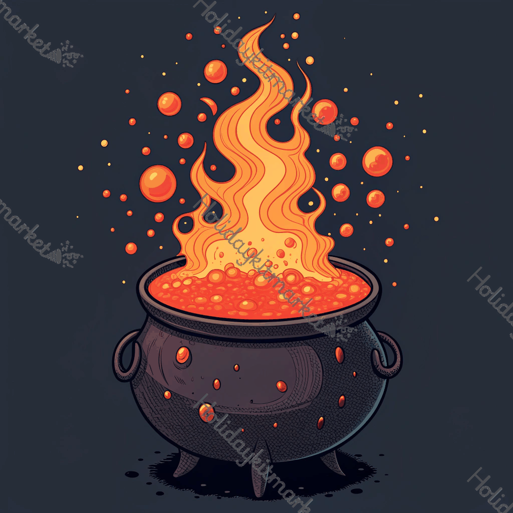 Volcano Cauldron Eruption Poster