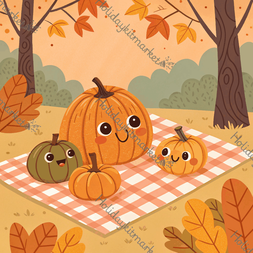 Gourd Picnic Party Poster