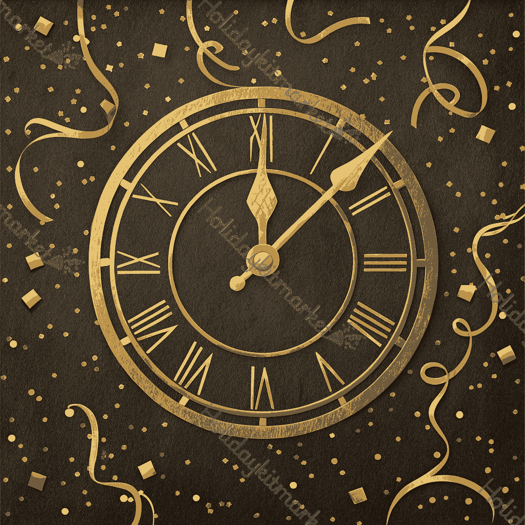 Vintage Clock Strike Poster