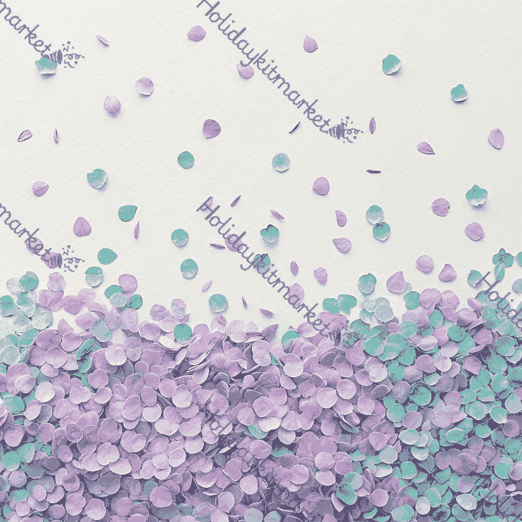 Pastel Confetti Drop Poster