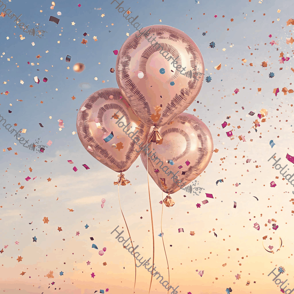 Balloon Number Float Poster