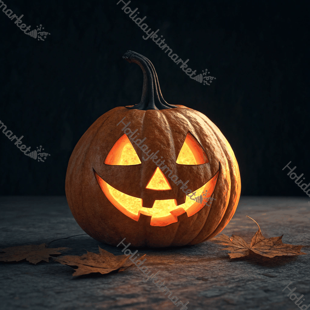 Solitary Jack Lantern Poster
