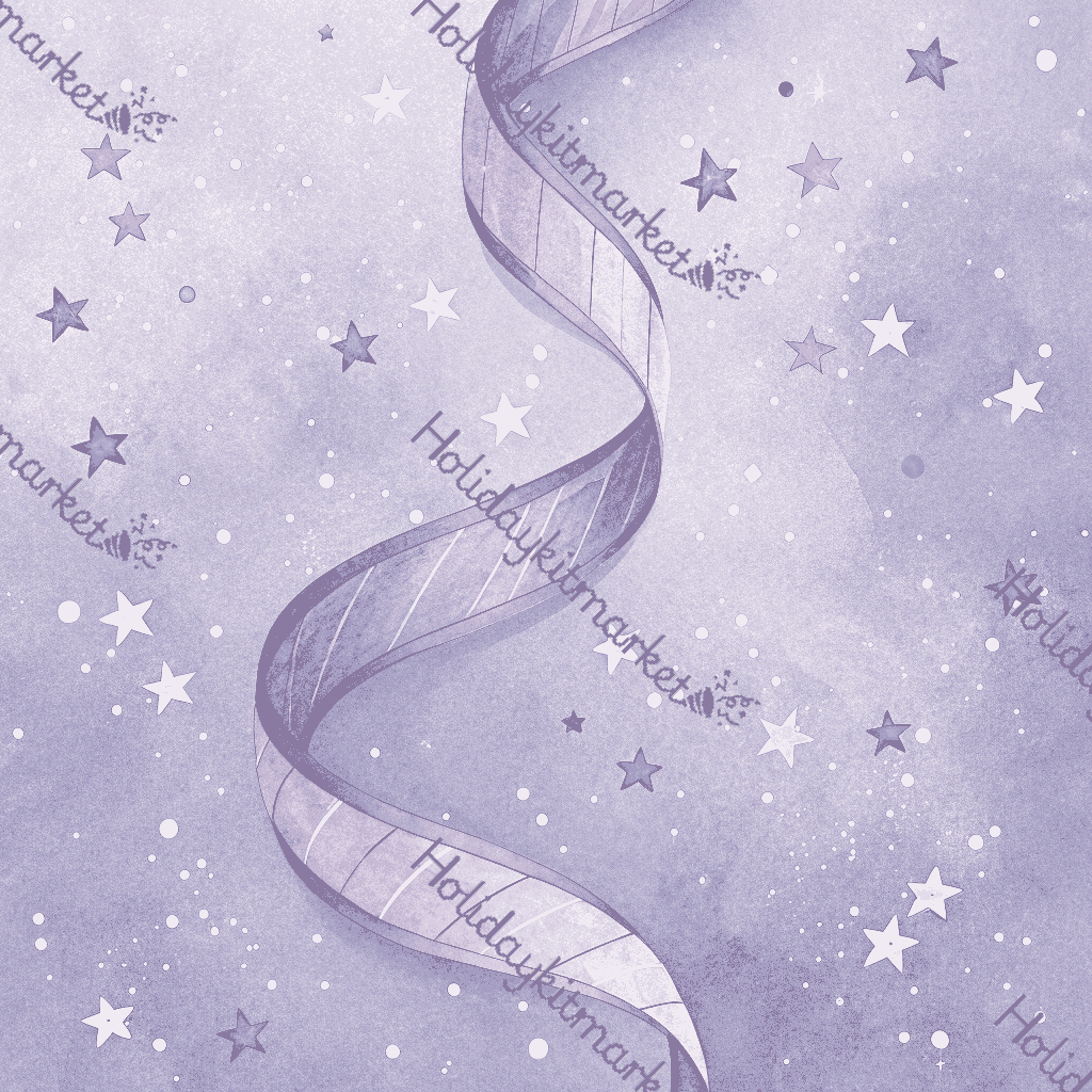 Soft Lilac Streamer Poster