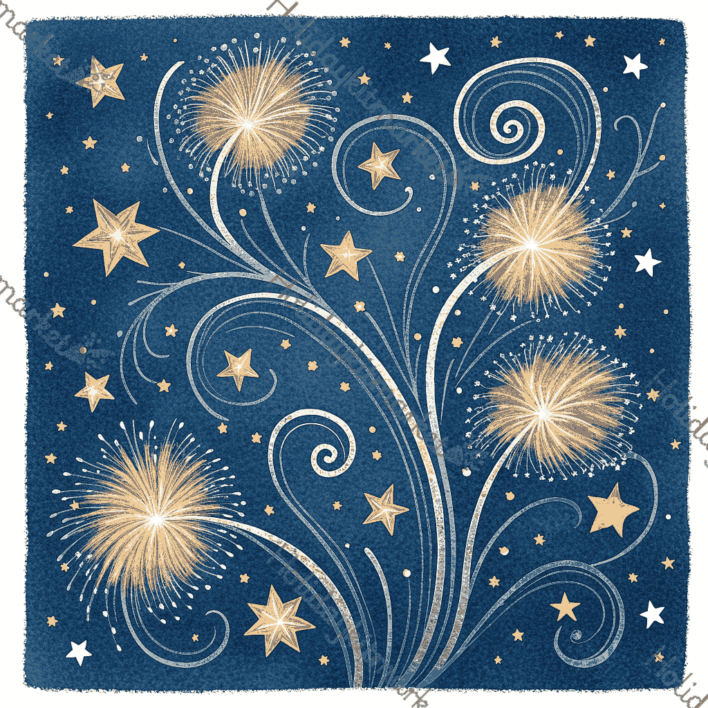 Sparkler Number Dance Poster