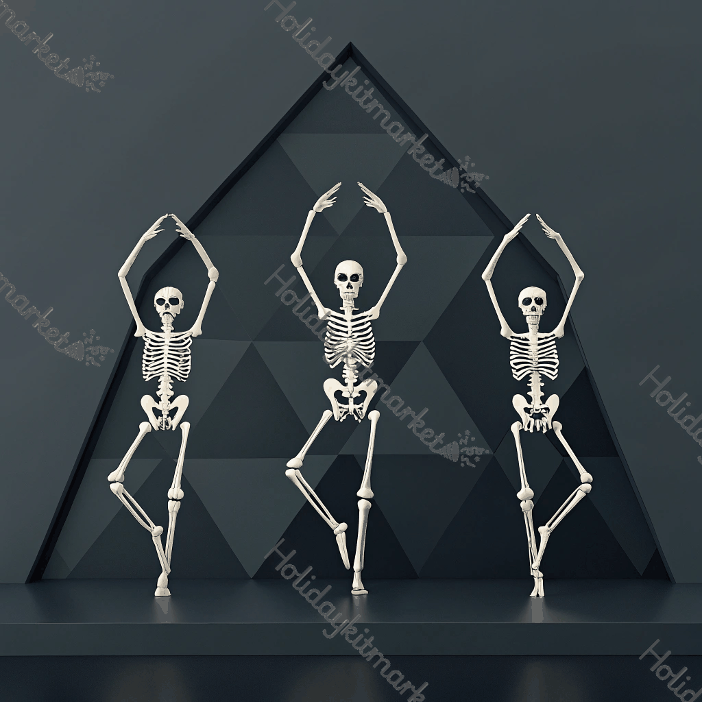 Modern Skeleton Dance Poster