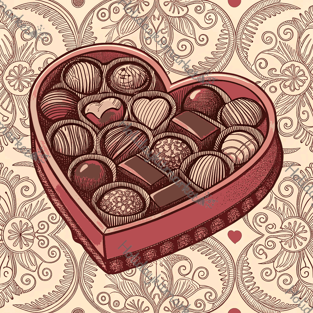 Vintage Candy Box Poster