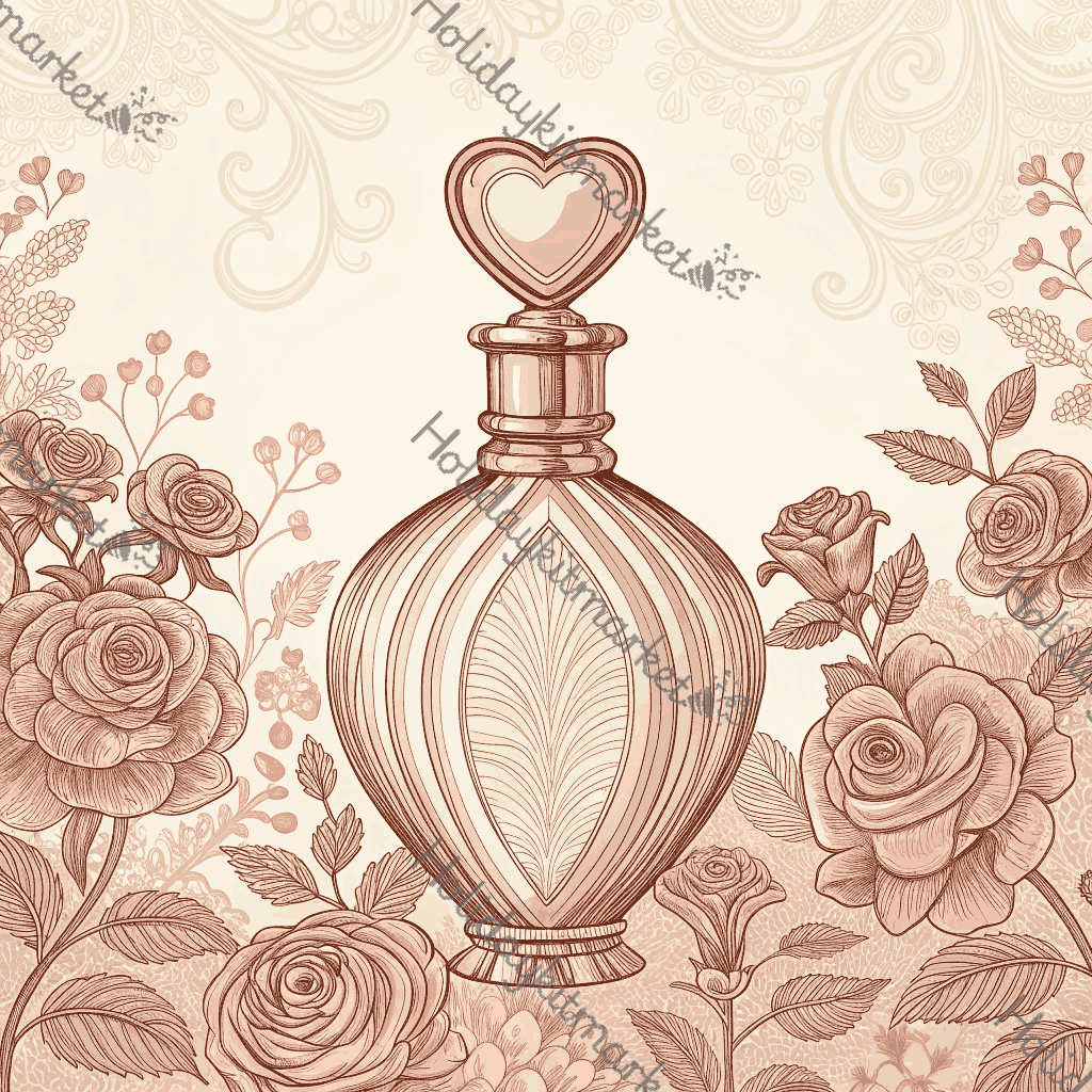 Vintage Perfume Bottle Poster