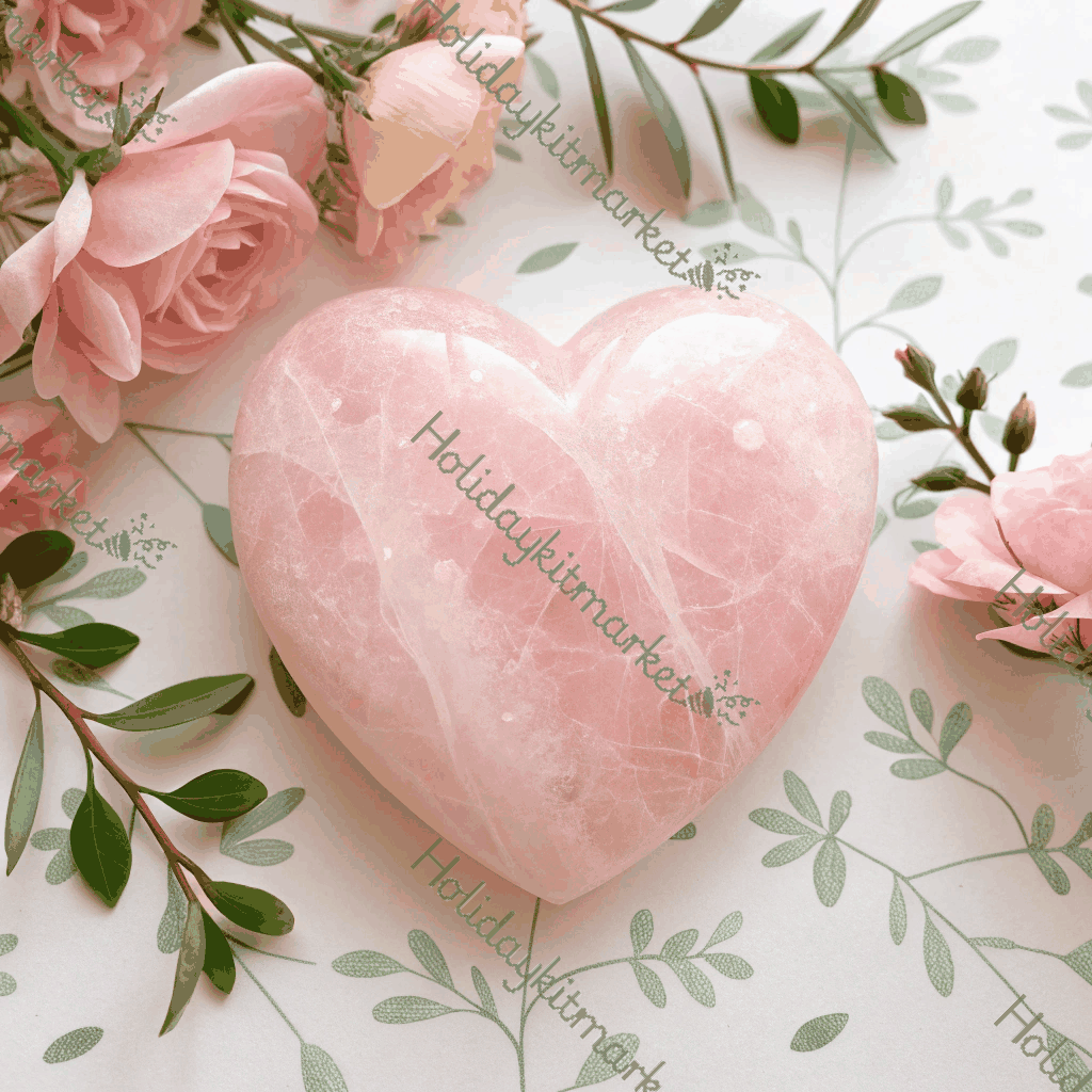 Rose Quartz Heart Poster