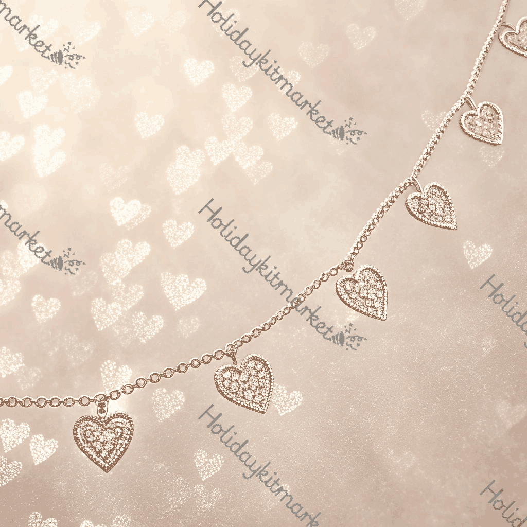 Floating Heart Chain Poster