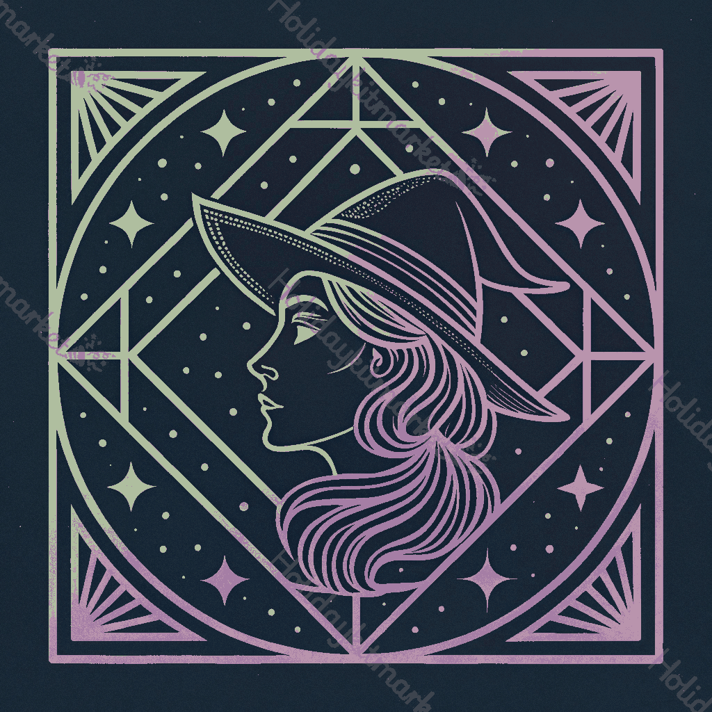 Holo Witch Glyph Poster