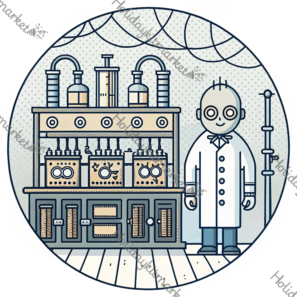 Frankenstein Lab Scene Poster