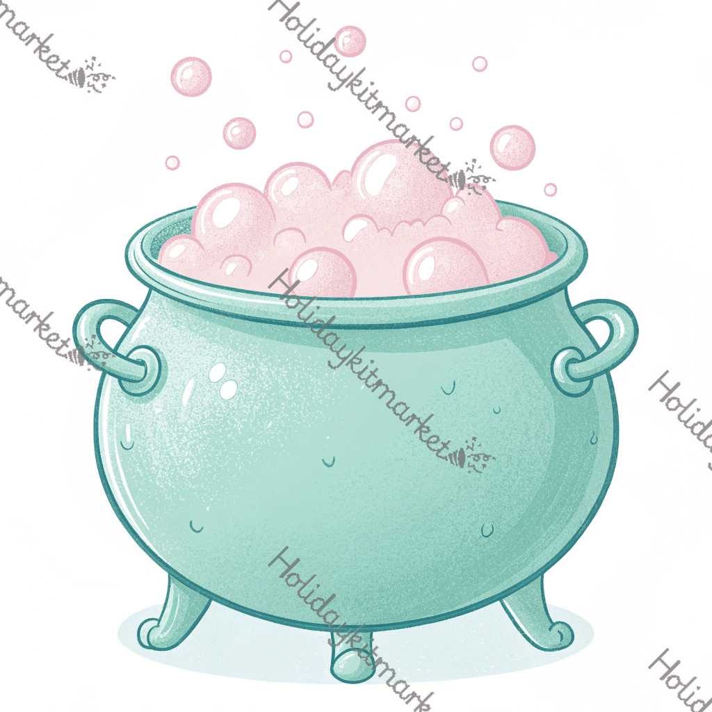 Pale Mint Cauldron Poster