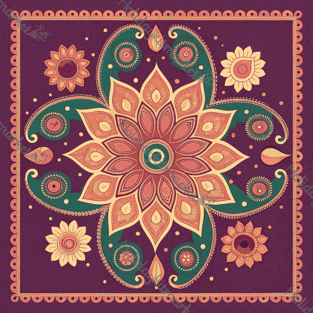 Rangoli Petal Dance Poster
