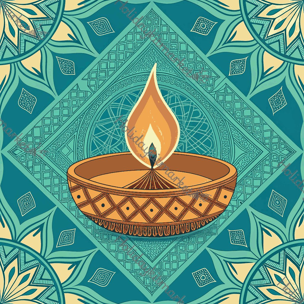 Glitch Diya Pulse Poster