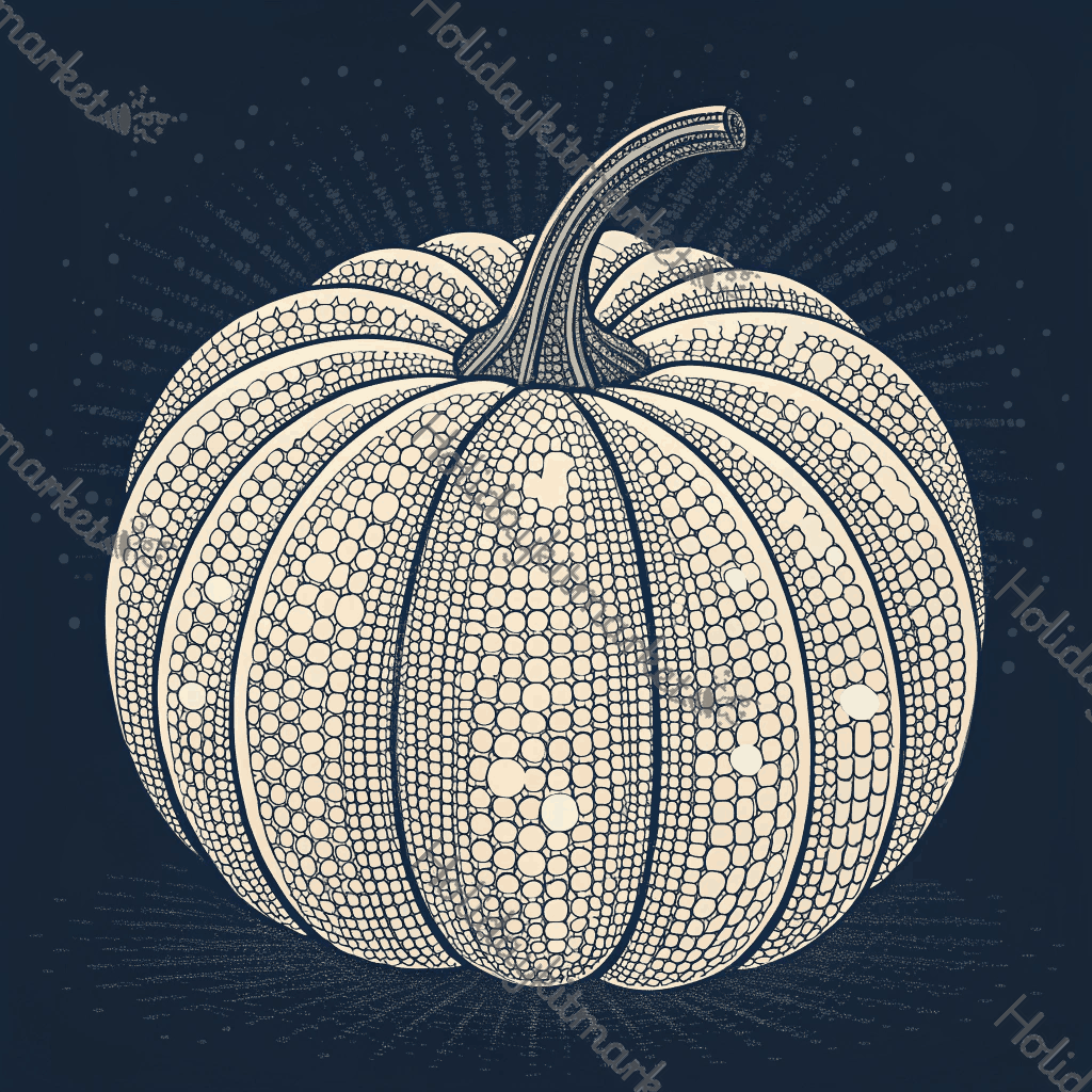 Data Stream Pumpkin Poster