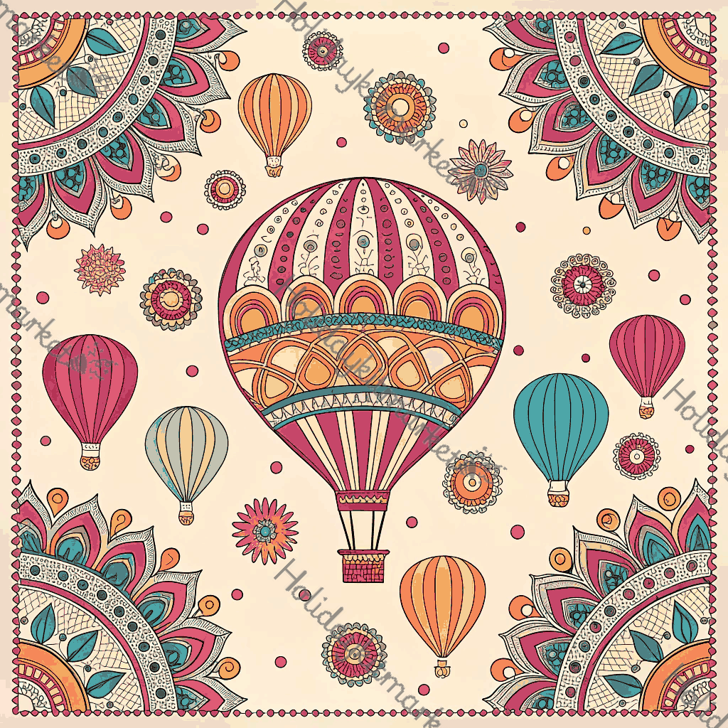 Rangoli Balloon Party Poster