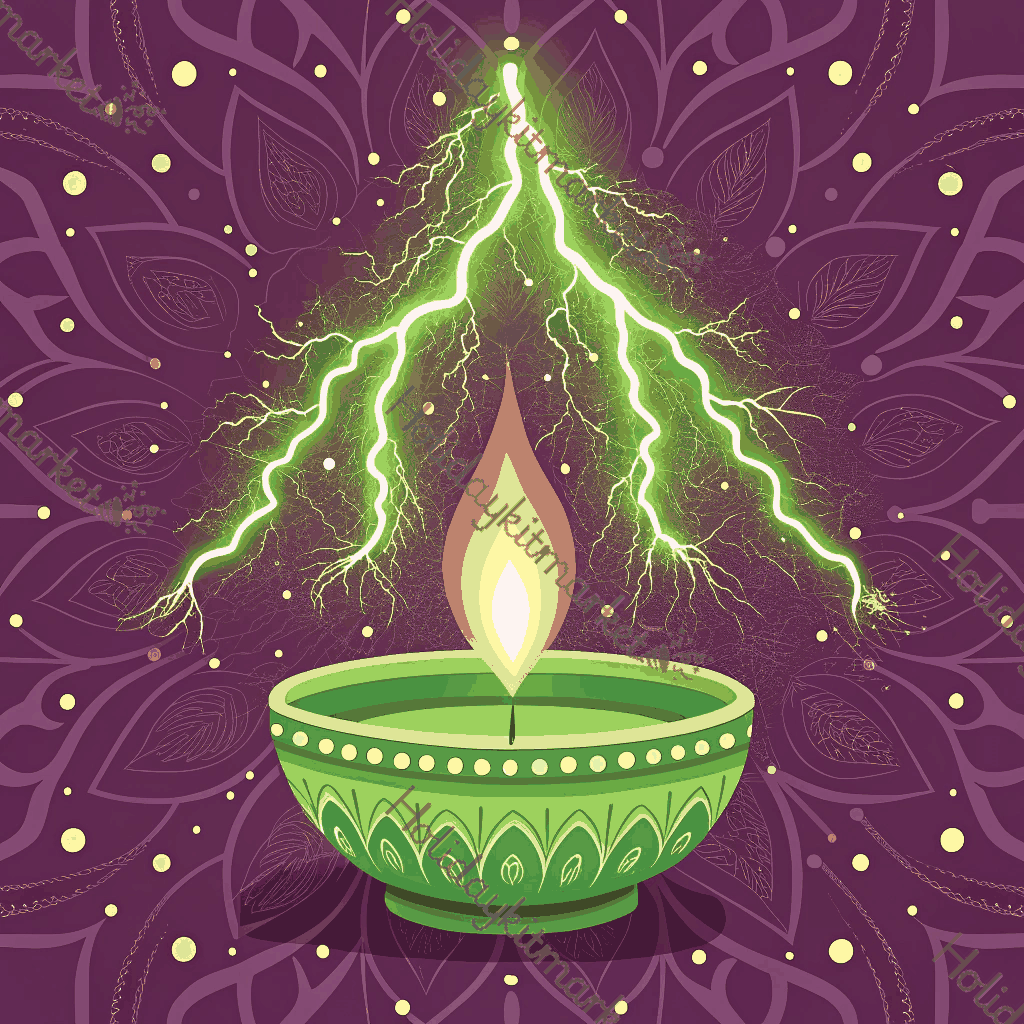 Lime Diya Spark Poster