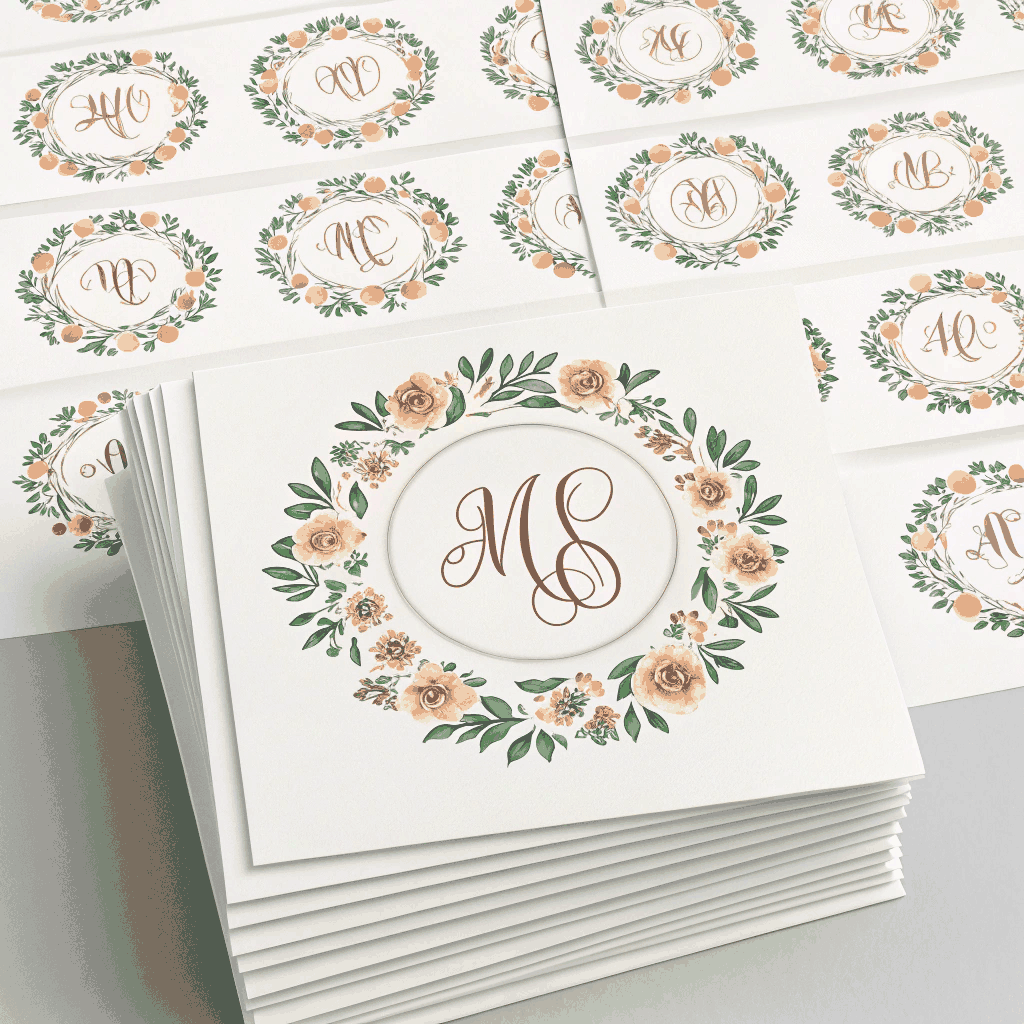 Custom Wedding Sticker Crafting