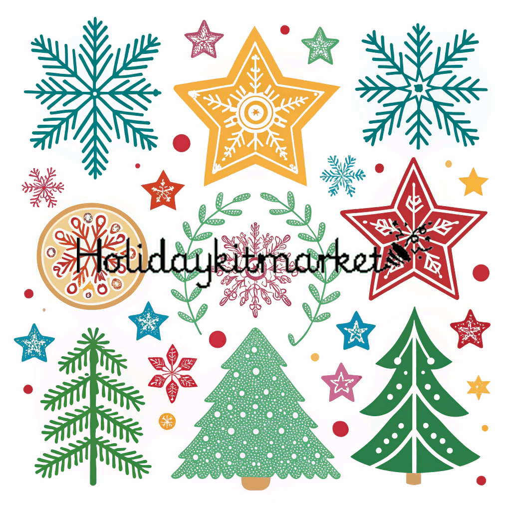 Jingle & Joy Whimsical Christmas Stencils