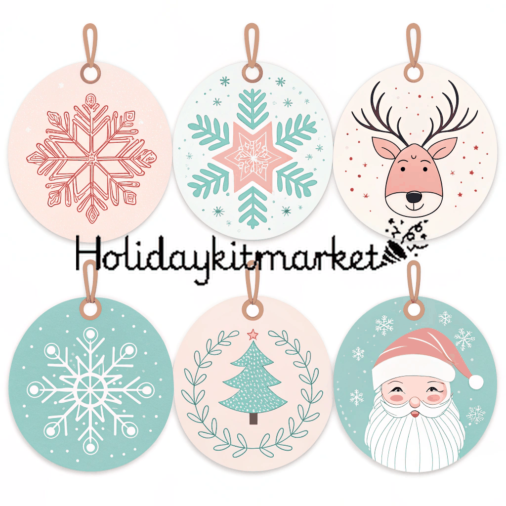 Pastel Noel Gift Wrap Stencils