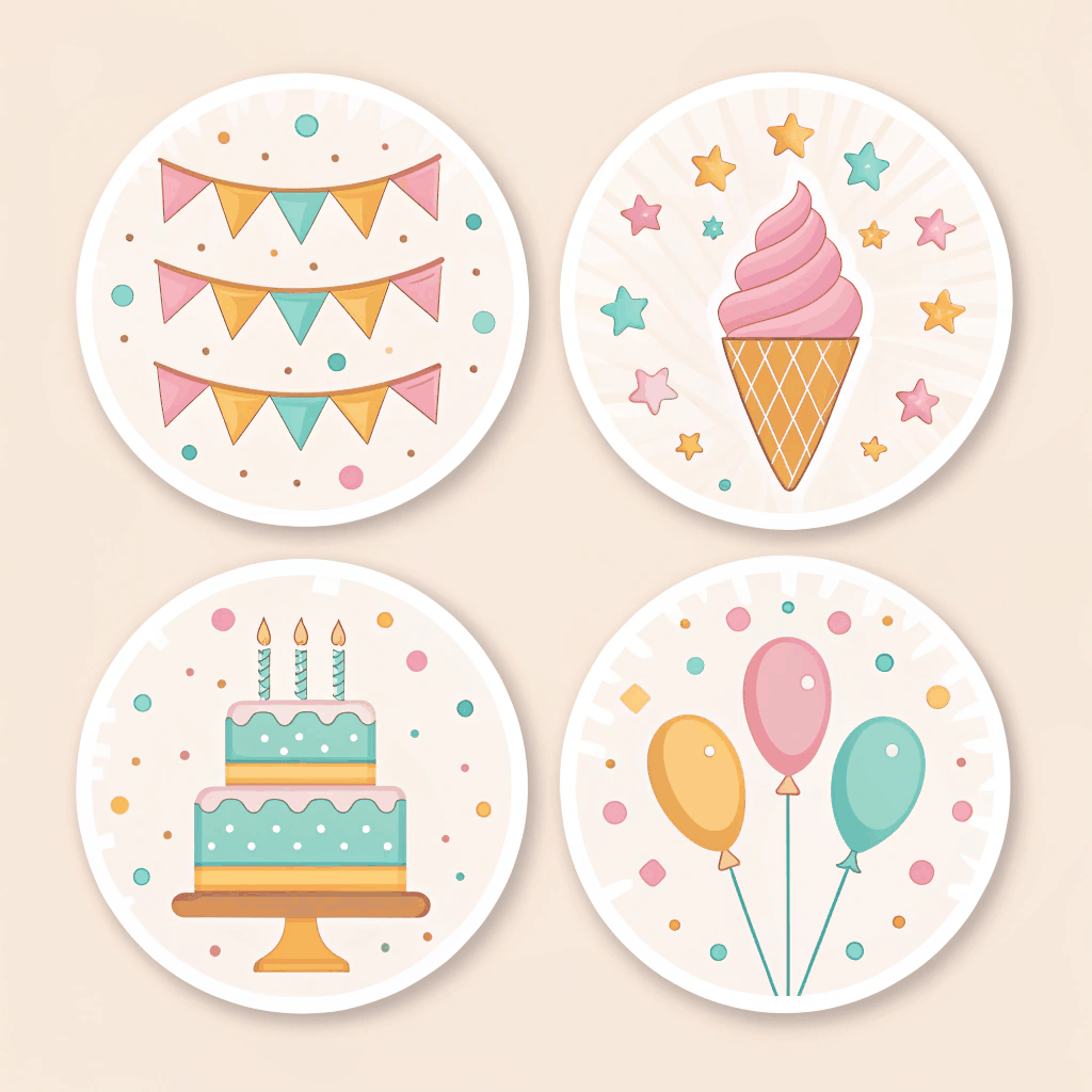 Pastel Party Sticker Pack