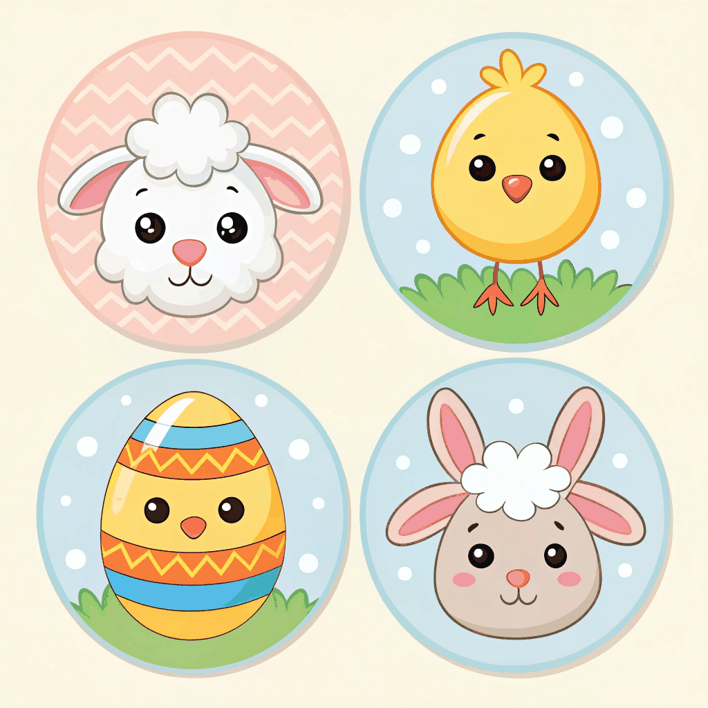 Pastel Petal Sticker Set