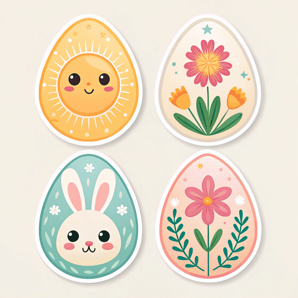 Heirloom Easter Sticker Set