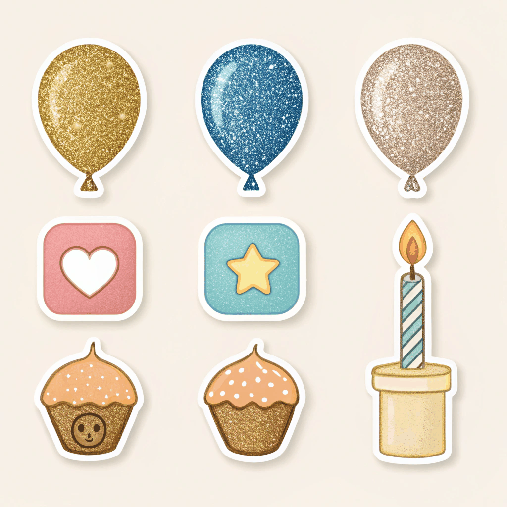 Birthday Flash Sticker Pack