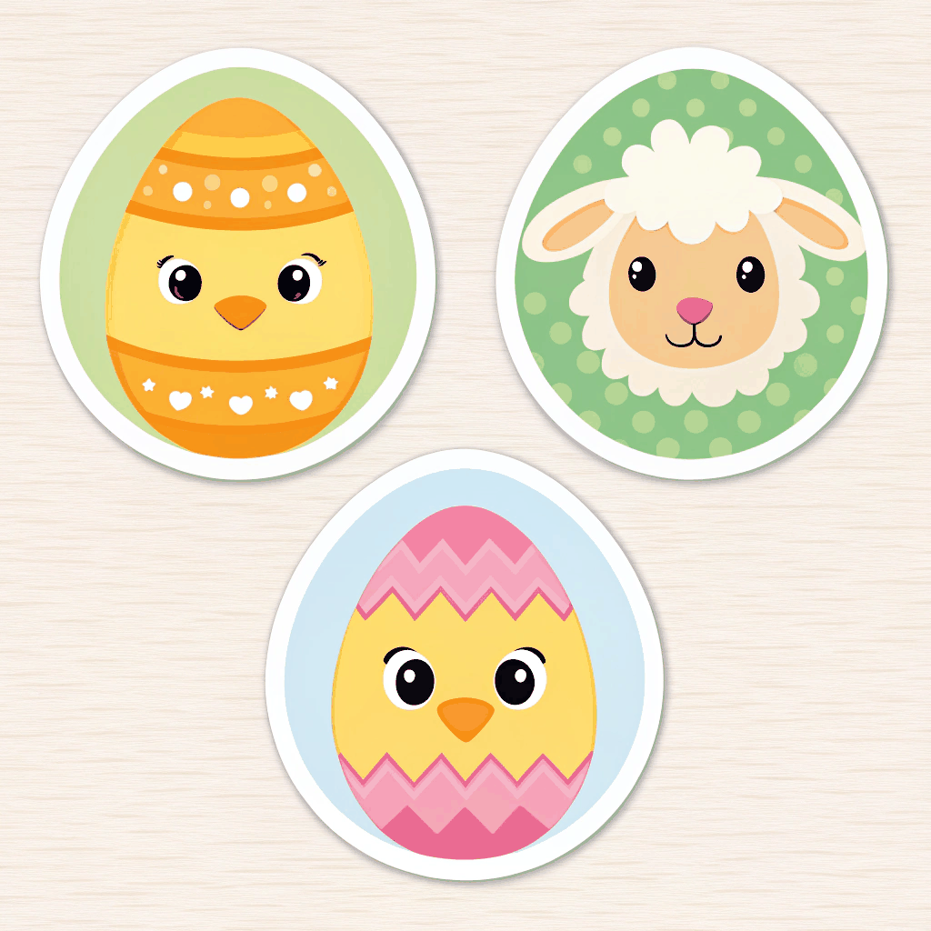 Bunny Meadow Sticker Set