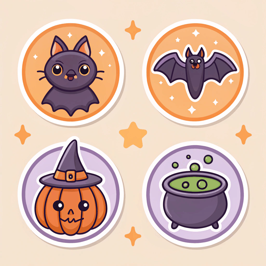Nocturnal Charm Sticker Pack