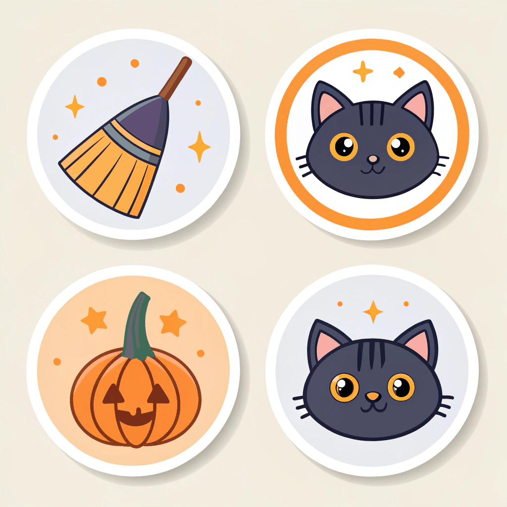 Phantom Feline Sticker Pack