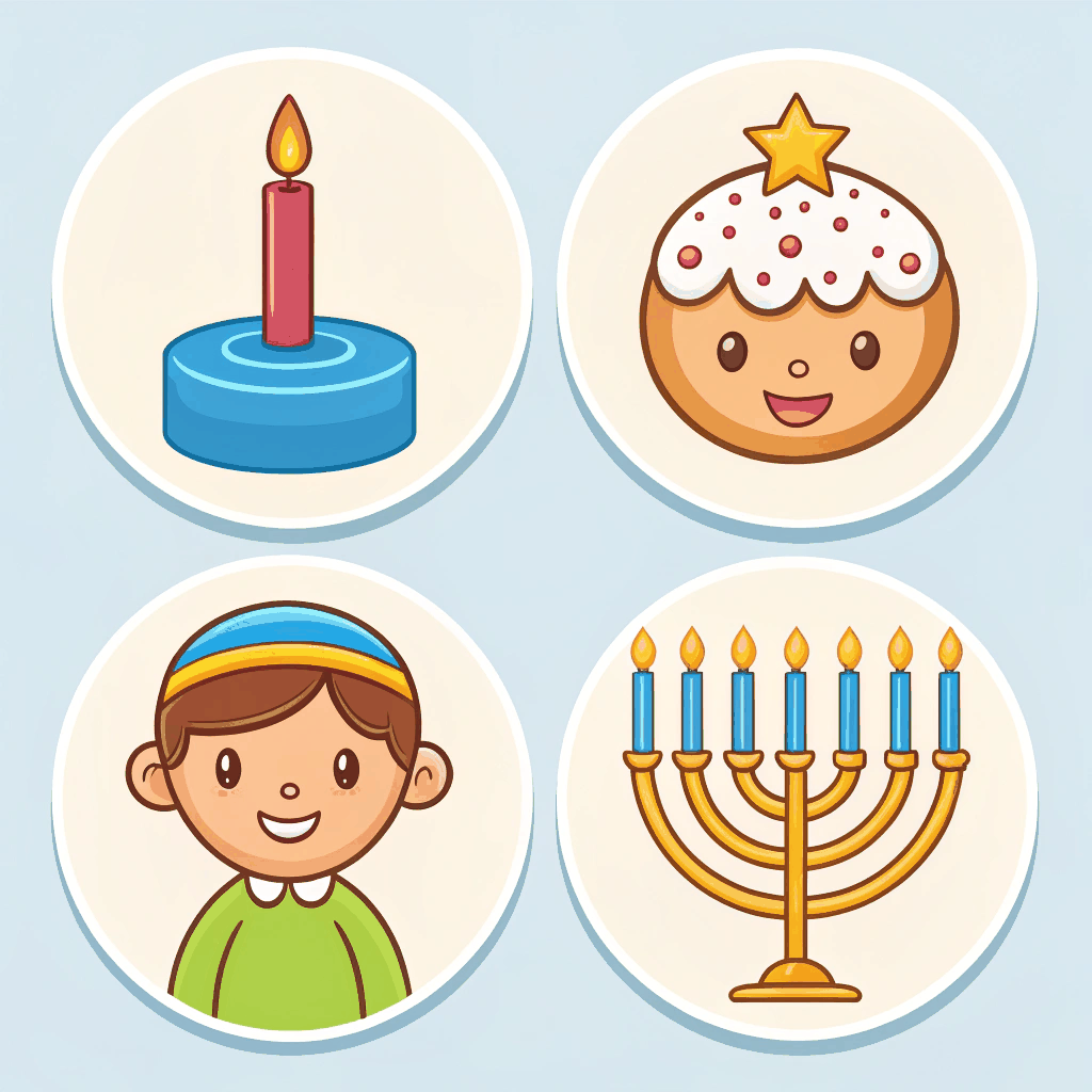 Dreidel Twirl Stickers