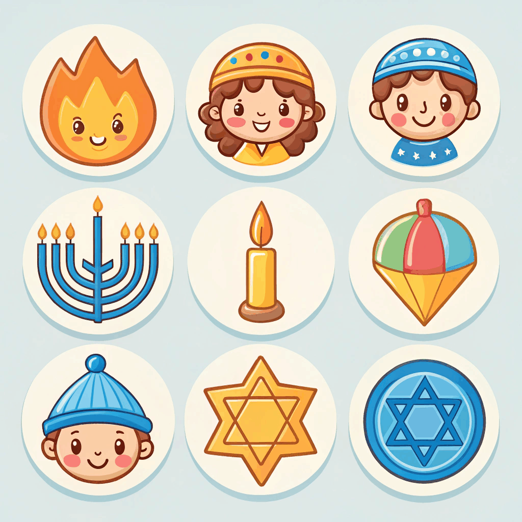 Dreidel Delight Sticker Pack
