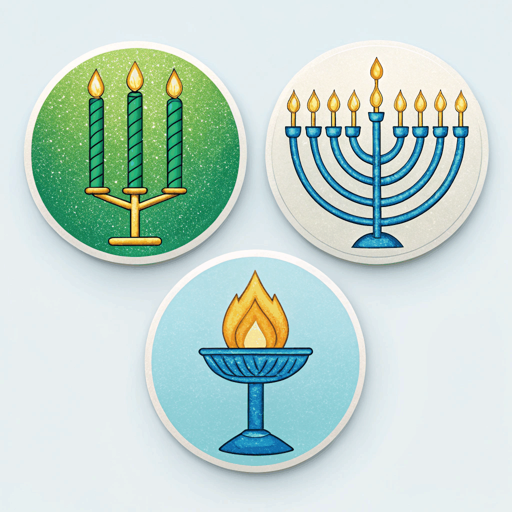 Festival Candlelight Sticker Pack