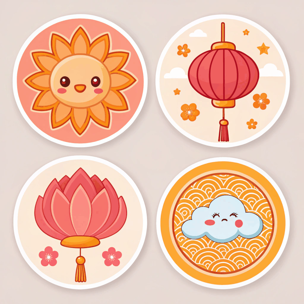 Lucky Papercraft Sticker Pack