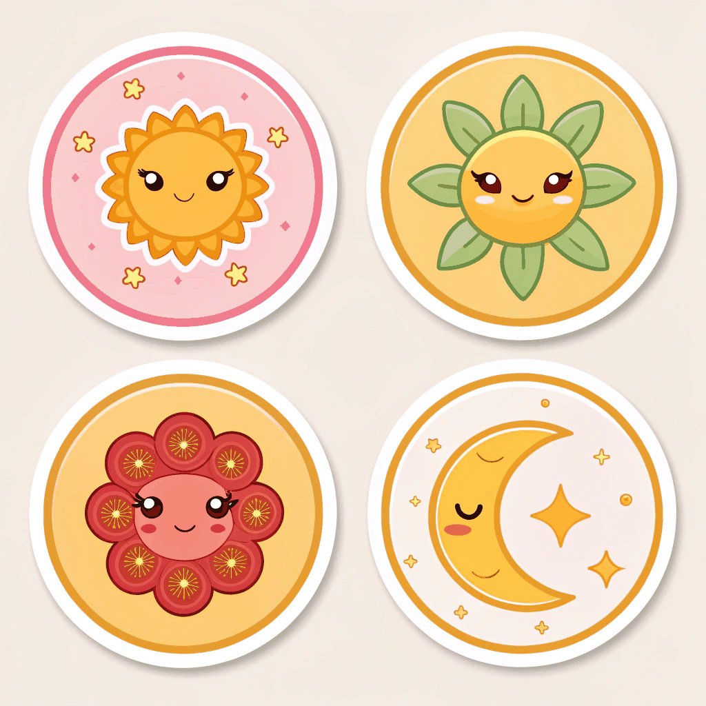 Prosperity Blossom Sticker Pack